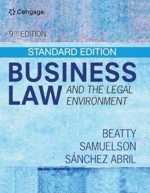 Business Law And The Legal Environment 9th Edition