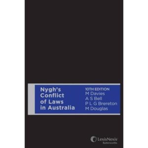 Nyghs Conflict Of Laws In Australia Paperback