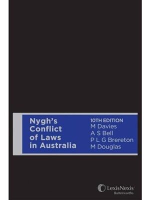 Nyghs Conflict Of Laws In Australia Paperback