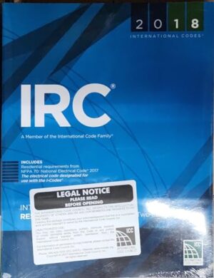2018 International Residential Code For One- And Two-Family Dwellings International Code Council Series
