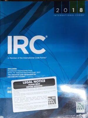 2018 International Residential Code For One- And Two-Family Dwellings International Code Council Series